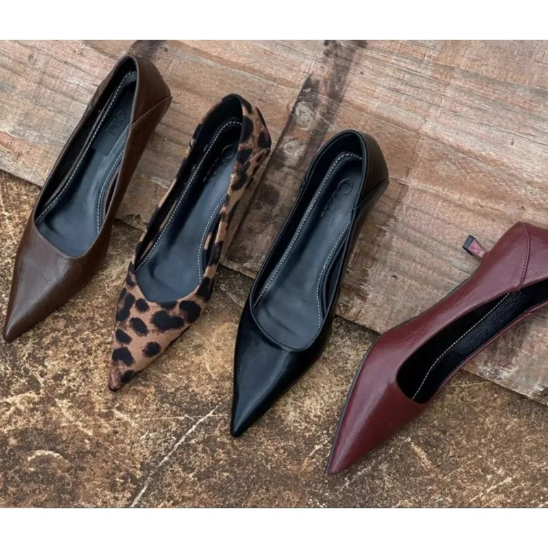 Women'S Fashion Shoes - รองเท้าส้นสูงผู้หญิงสุดเซ็กซี่ ปี 2026 สีเบอร์กันดี สีนู้ด รองเท้าส้นเข็มแบบสตริปเปอร์