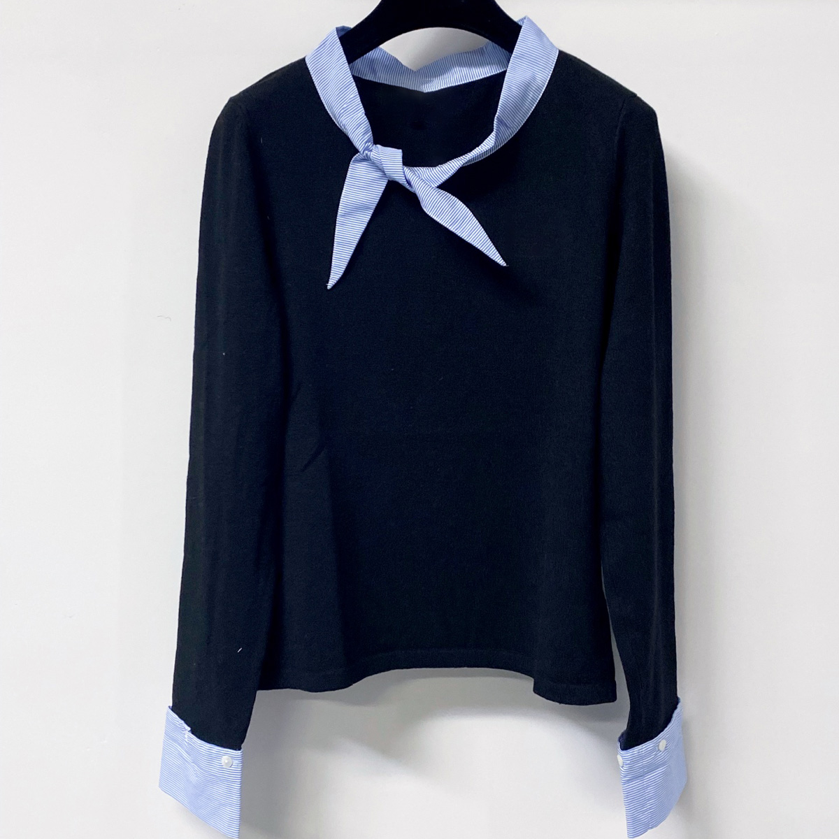 เสื้อถักคอผูกสำหรับผู้หญิงคุณภ - Women Fashion Necktie บทวิจารณ์และราคา