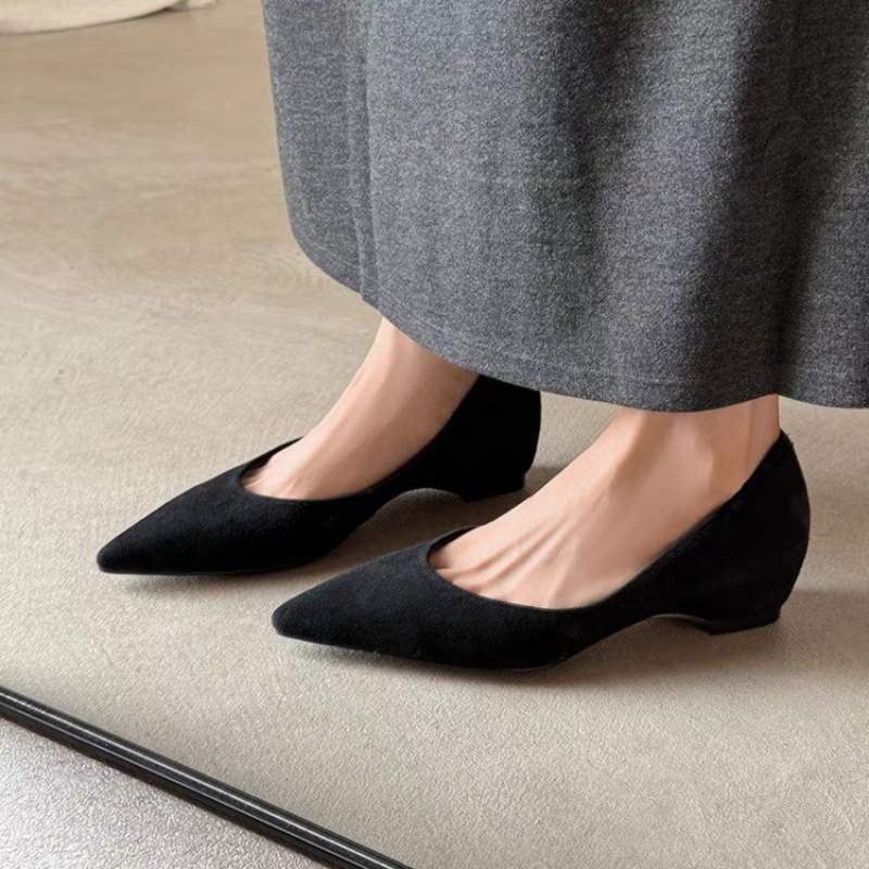 รองเท้าส้นแบนแบบสวม หัวแหลม หน - Women'S Fashion Shoes บทวิจารณ์และราคา