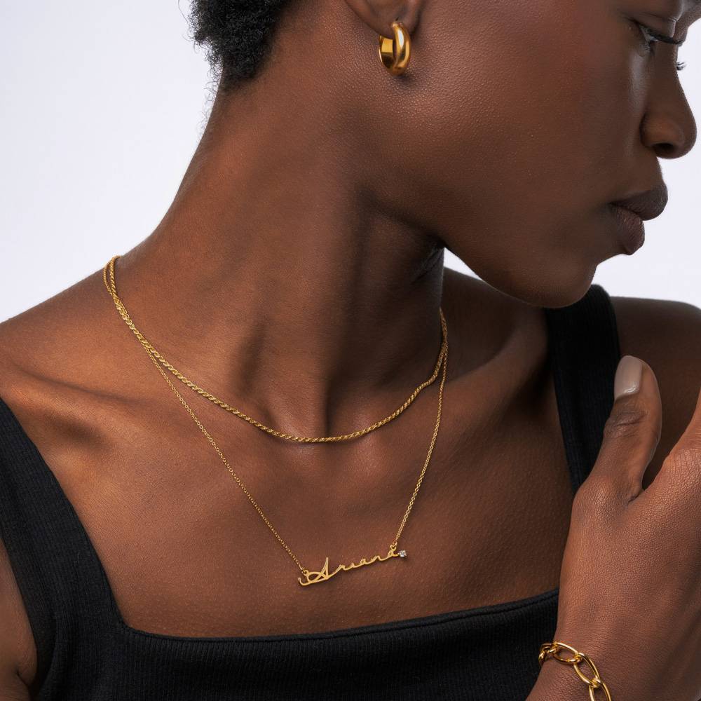 สร้อยคอชื่อเพชร-ทองชื่อเครื่อง - Women Fashion Names บทวิจารณ์และราคา