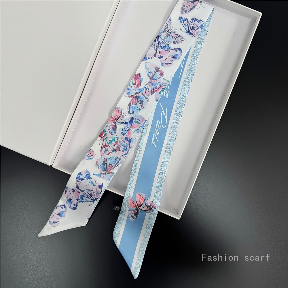 น้ําหนักเบาผ้าพันคอดอกไม้ผู้หญ - Women Fashion Necktie บทวิจารณ์และราคา