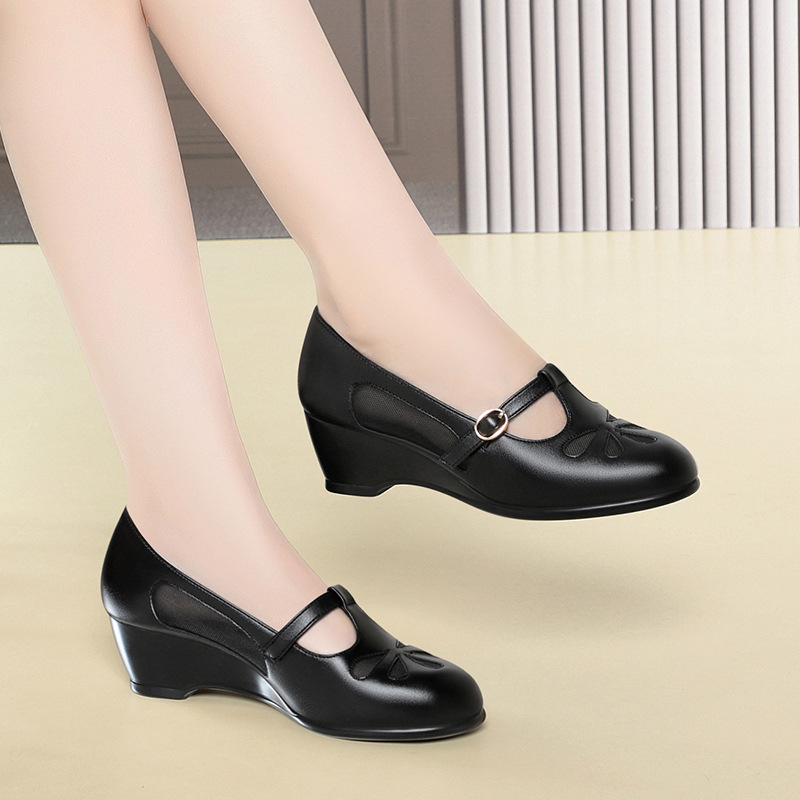 รองเท้าส้นเตารีดแบบตาข่ายสำหรั - Women'S Fashion Shoes บทวิจารณ์และราคา