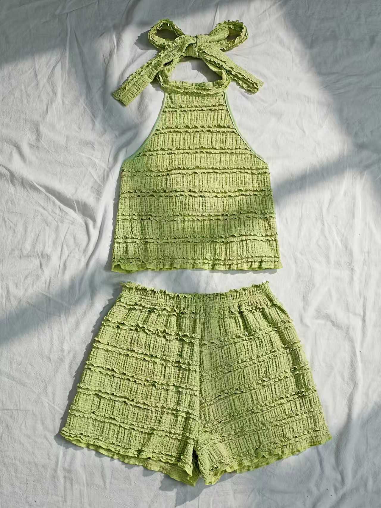 ชุดเสื้อสายเดี่ยวและกางเกงขาสั - Lace Trim Cami บทวิจารณ์และราคา