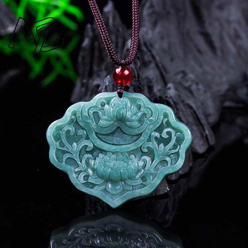 จี้หยกพม่าแท้สีน้ำเงินอมเขียวร - Women'S Fashion Jewellery บทวิจารณ์และราคา
