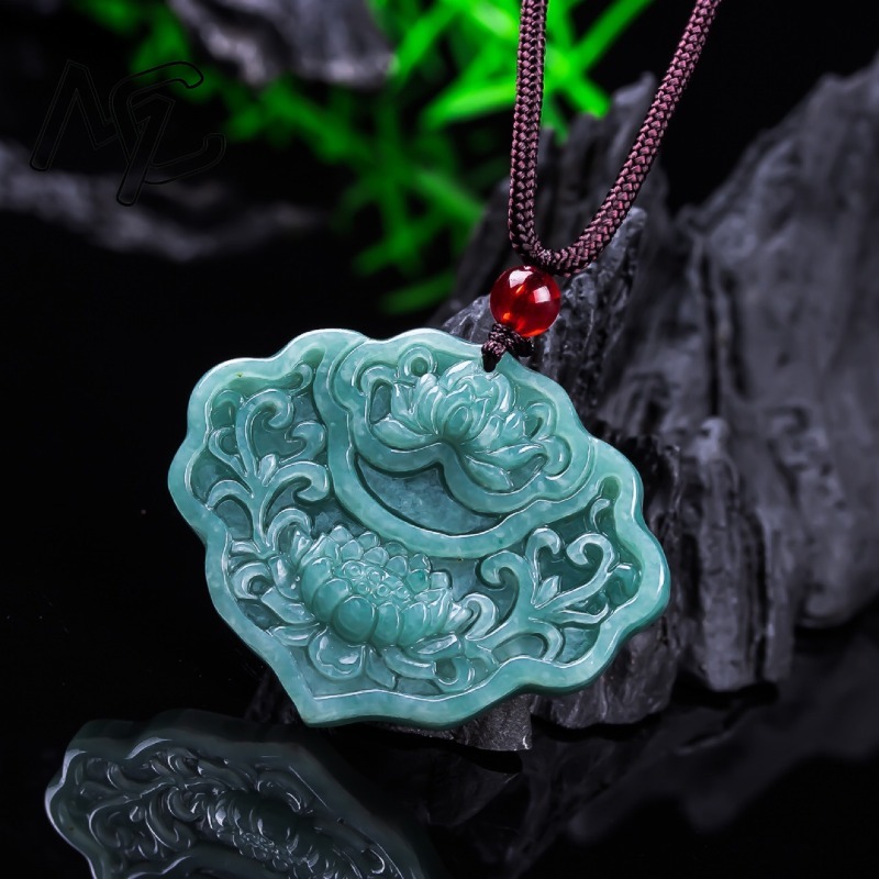 จี้หยกพม่าแท้สีน้ำเงินอมเขียวร - Women'S Fashion Jewellery บทวิจารณ์และราคา