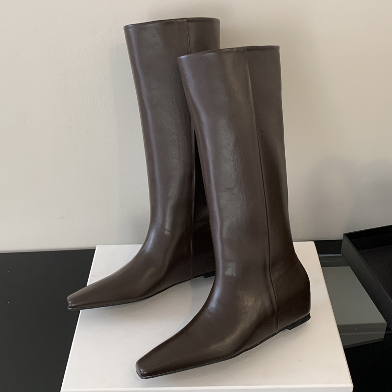 Eilyken หนังนุ่ม Pointed Toe ผ - Women'S Fashion Knee High Boots บทวิจารณ์และราคา