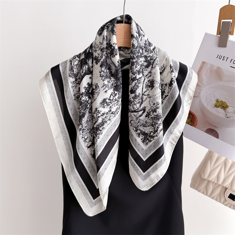 Luxury Jungle พิมพ์ผ้าพันคอผู้ - Women Fashion Necktie บทวิจารณ์และราคา