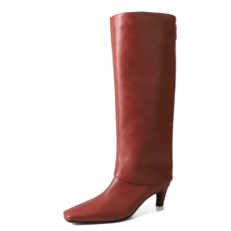 รองเท้าบูทหนังแกะแท้ Dilalula  - Women'S Fashion Knee High Boots บทวิจารณ์และราคา