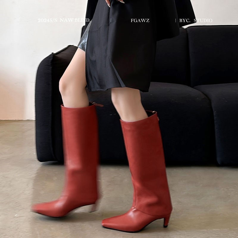 รองเท้าบูทหนังแกะแท้ Dilalula  - Women'S Fashion Knee High Boots บทวิจารณ์และราคา