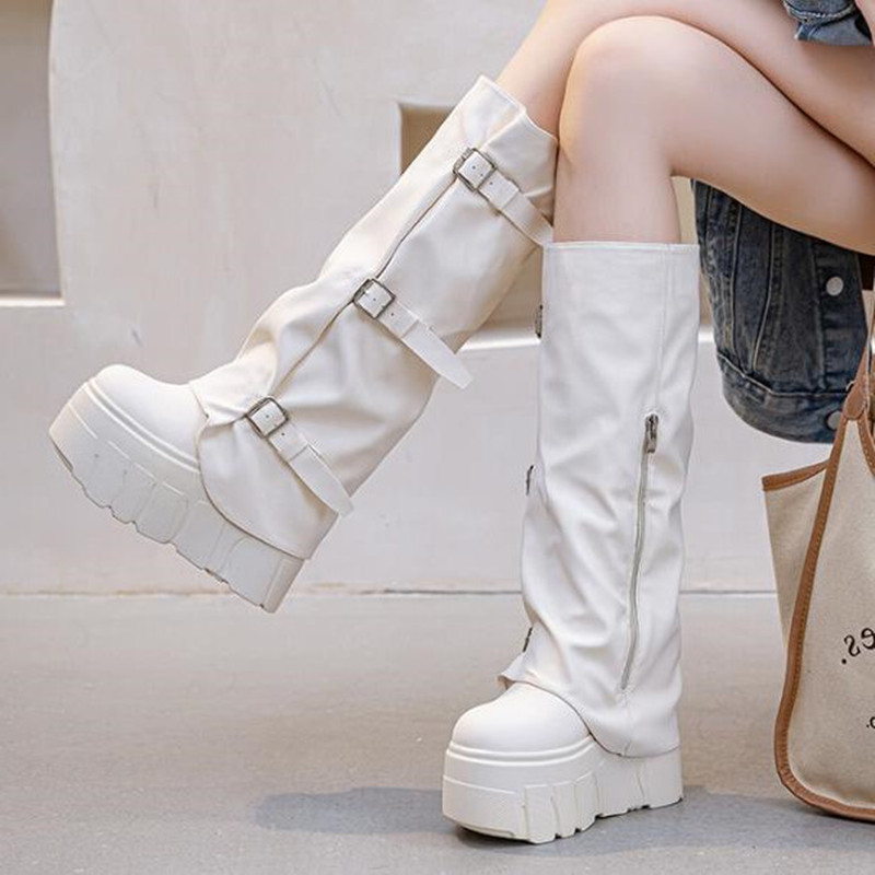 รองเท้าบูทแฟชั่นใหม่ปี 2026 สำ - Women'S Fashion Knee High Boots บทวิจารณ์และราคา