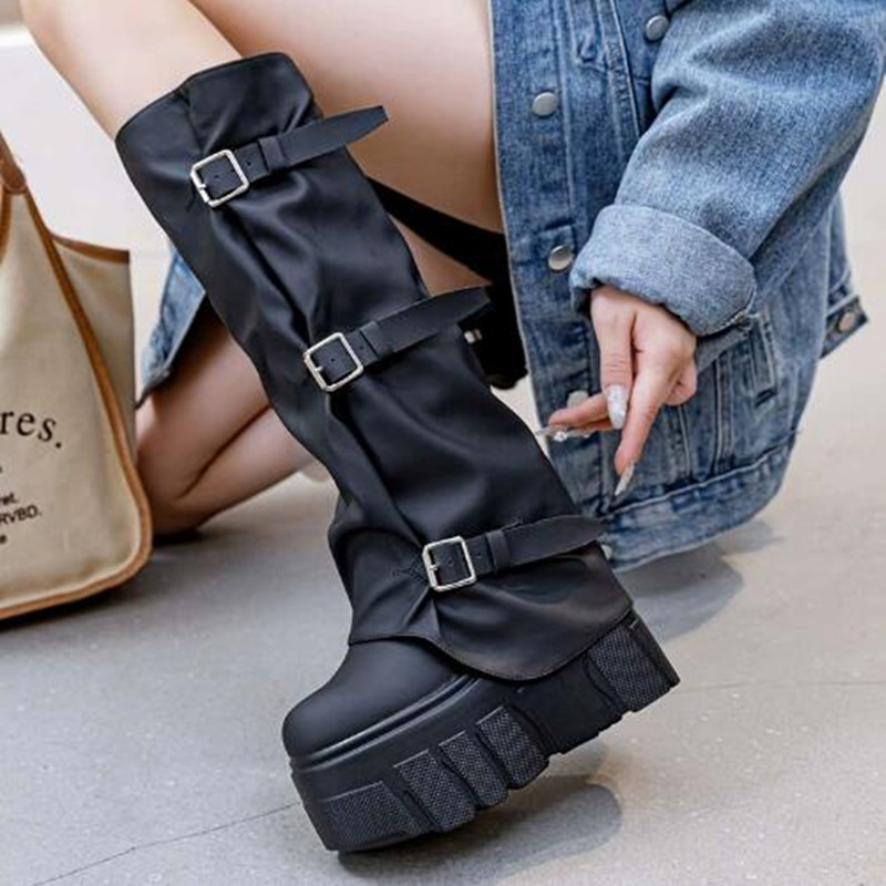 รองเท้าบูทแฟชั่นใหม่ปี 2026 สำ - Women'S Fashion Knee High Boots บทวิจารณ์และราคา