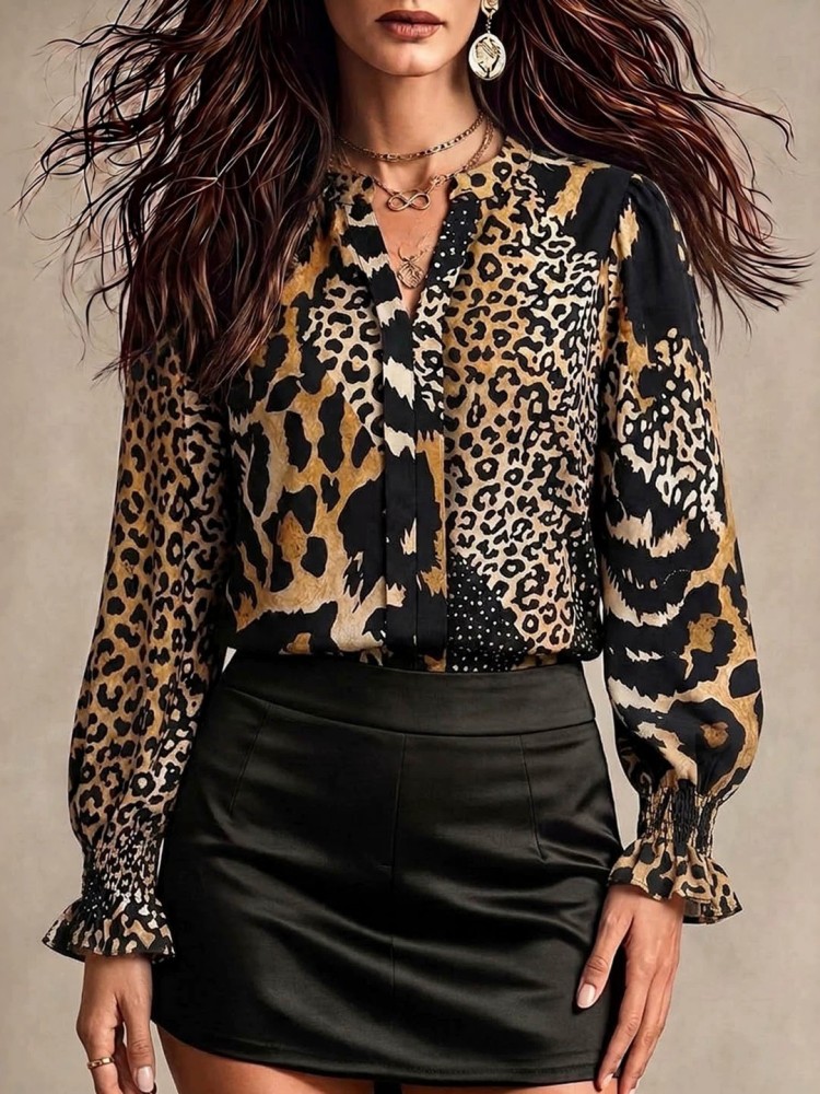 เสื้อเชิ้ต/เสื้อเบลาส์แฟชั่นฤด - Women Fashion Necktie บทวิจารณ์และราคา